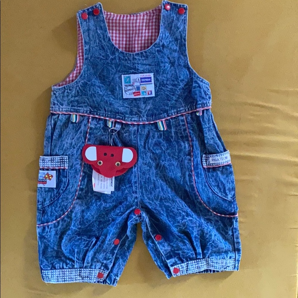 Acid washed denim romper jumpsuit